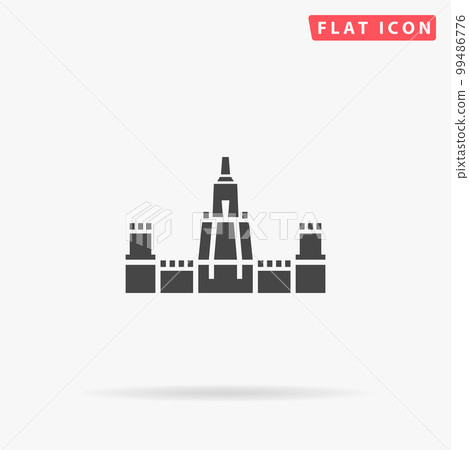 Castle flat vector icon 99486776