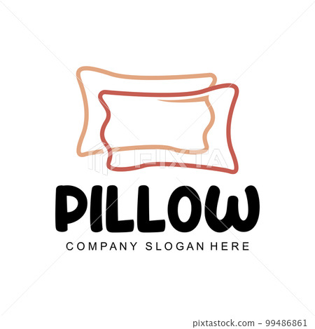 Pillow Logo, Bed Design, Dream And Sleeping Template Icon Vector 99486861