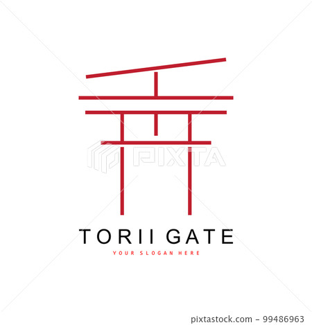 Torii Gate Logo, Japanese Building Design, China Icon Vector, Illustration Template icon Torii Gate Logo, Japanese Building Design, China Icon Vector, Illustration Template icon 99486963