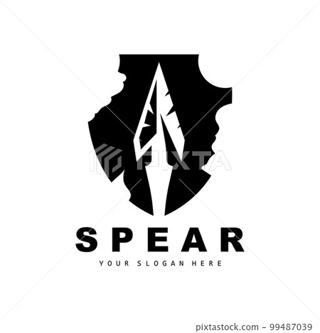Spear Logo, Hunting Gear Design, Arrow War Weapon, Product Brand Vector Spear Logo, Hunting Gear Design, Arrow War Weapon, Product Brand Vector 99487039