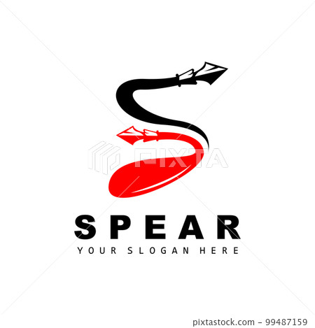 Spear Logo, Hunting Gear Design, Arrow War Weapon, Product Brand Vector Spear Logo, Hunting Gear Design, Arrow War Weapon, Product Brand Vector 99487159
