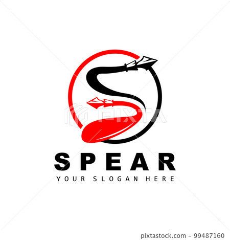 Spear Logo, Hunting Gear Design, Arrow War Weapon, Product Brand Vector Spear Logo, Hunting Gear Design, Arrow War Weapon, Product Brand Vector 99487160