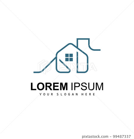 House Logo, Building Furniture Design, Construction Vector, Property Brand Icon, Real Estate, Housing 99487337