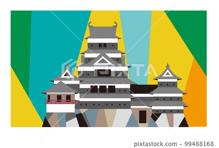 Matsumoto Castle. A majestic castle tower. 99488168
