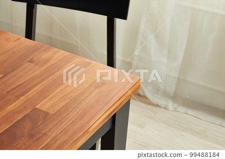 Interior design with wooden table Interior design with wooden table 99488184