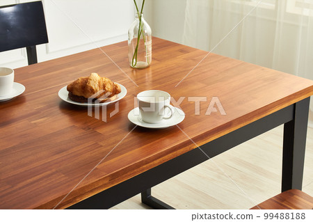 Interior design with wooden table Interior design with wooden table 99488188
