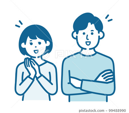 Convincing man and woman Convincing man and woman 99488990