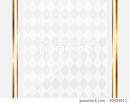 Luxurious vertical lines and diamond pattern background horizontal position white & gold Luxurious vertical lines and diamond pattern background horizontal position white & gold 99489011