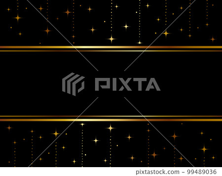 Luxury glittering background horizontal position black & gold 99489036
