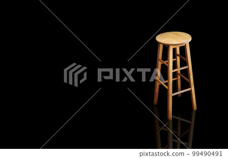 wooden chair isolated from the background wooden chair isolated from the background 99490491