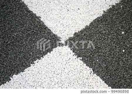 Black and white, texture of gravel Black and white, texture of gravel 99490898