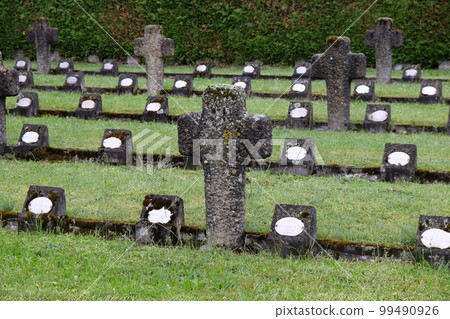 The graves of members of St. Joseph Congregation on the cemetery in Ursberg, Germany 99490926