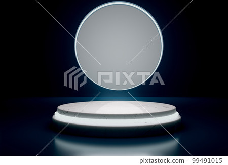 Marble podium in dark and blue tone Marble podium in dark and blue tone 99491015