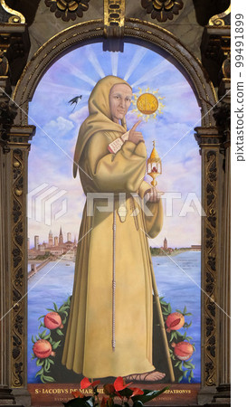 Saint James of the Marches altar in Saint Francis church in Mantua, Italy Saint James of the Marches altar in Saint Francis church in Mantua, Italy 99491899