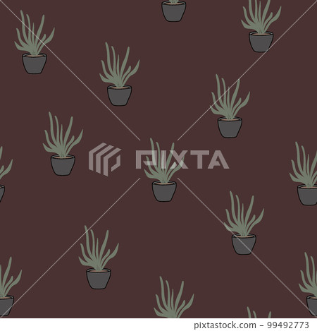 A seamless pattern flower in a pot A seamless pattern flower in a pot 99492773