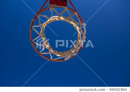 Basketball goal seen from below Basketball goal seen from below 99492964