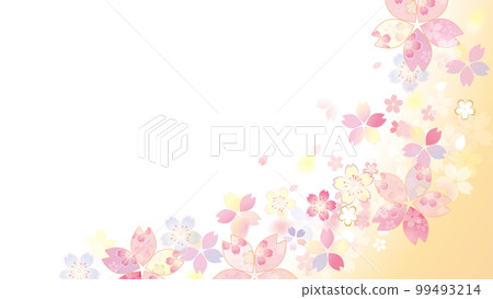溫柔的櫻花背景圖 99493214