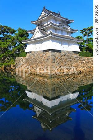 [Kagawa Prefecture] Takamatsu Castle under fine weather Higashinomaru turret (Tamamo Park) 99493650