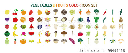 vegetable and fruit icon 99494418