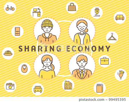 Sharing economy People who share 99495395