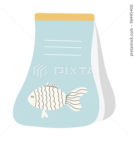 Cat and dog food vector. Canine cans, conserve of feline food . Pet shop assortment. Vitamines for home animals. Feeding colorful plate. Bowl with food for pets. 99495408