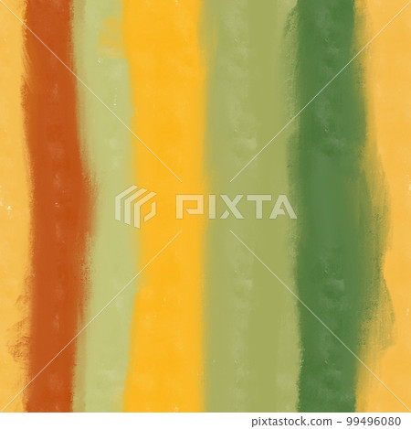 Hand drawn seamless pattern with vertical blurry stripes in yellow orange green color. Abstract geomentric mid century modern style, irregular liquid lines, minimalist design for wallpaper textile Hand drawn seamless pattern with vertical blurry stripes in yellow orange green color. Abstract geomentric mid century modern style, irregular liquid lines, minimalist design for wallpaper textile 99496080