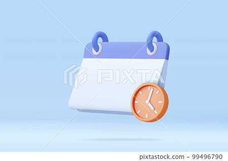 3d calendar icon 99496790