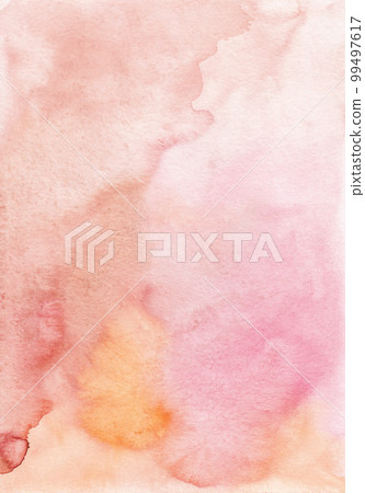 Soft pink watercolor background texture - aquarel paper in pastel