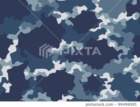 Camouflage texture seamless pattern. Abstract modern camo background for fabric and fashion textile print. Woodland style. Textures of classic clothing in masking style Camouflage texture seamless pattern. Abstract modern camo background for fabric and fashion textile print. Woodland style. Textures of classic clothing in masking style 99499095