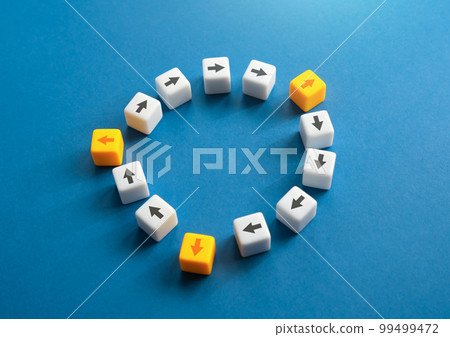 Leave the organization and go free-floating. A self-contained organization. Team collapse. Break the endless way. Think differently. Finish the cycle, rethink your life and career. New experience 99499472