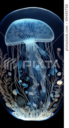 summer sea jellyfish illustration summer sea jellyfish illustration 99499798