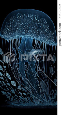 summer sea jellyfish illustration 99499806