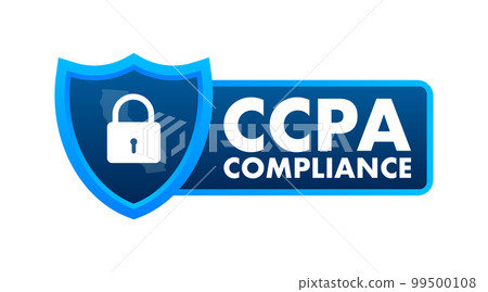 Ccpa, great design for any purposes. Security vector icon. Website information. Internet security. Data protection. 99500108