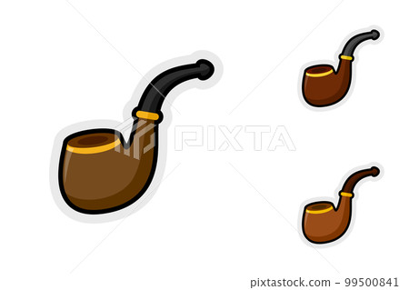 Note sticker set with Smoking Pipe 99500841