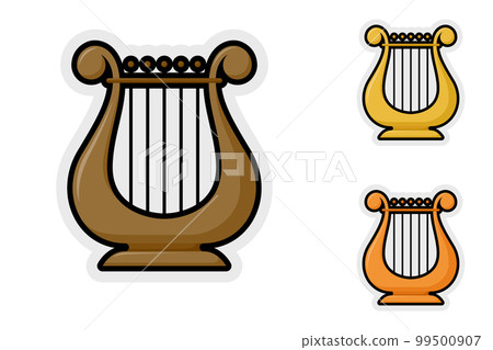 Note sticker set with Harp 99500907