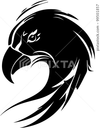 Parrot Head Logo Line Art Illustration. Vector illustration Parrot Head Logo Line Art Illustration. Vector illustration 99501857