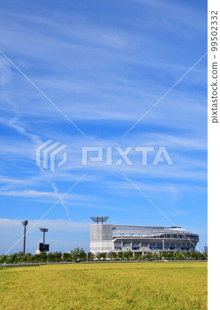Eco stadium and rural scenery (Niigata Prefecture) 99502332