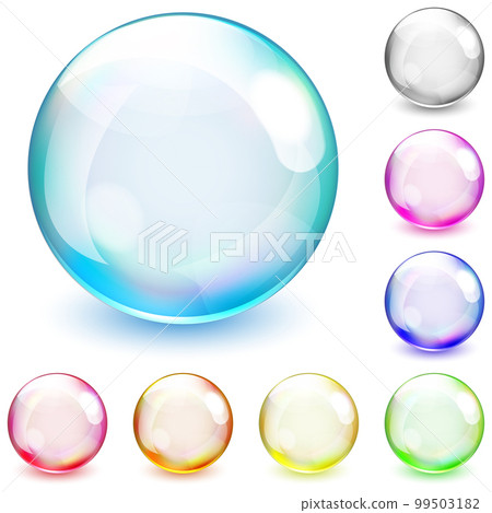 Multicolored opaque spheres 99503182