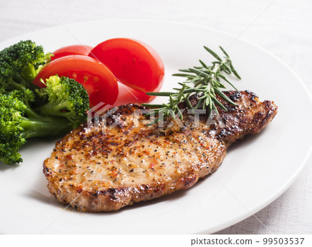 Pork steak Lemon pepper taste 99503537
