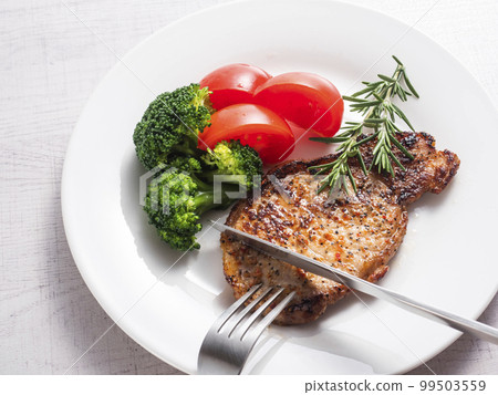 Pork steak Lemon pepper taste 99503559