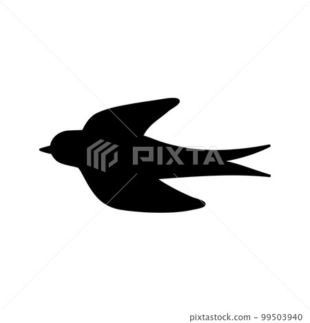 A simple swallow illustration silhouette single 99503940