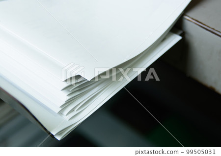 Image of printing and binding in a printing shop Image of printing and binding in a printing shop 99505031
