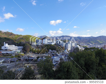 Cityscape of Matsuyama seen from Dogo Park (Matsuyama City, Ehime Prefecture) 99505510