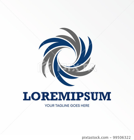 motif around like Wind people image graphic icon logo design abstract concept vector stock. Can be used as a symbol related to move or community. 99506322