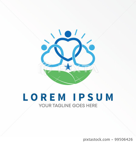 human body Love and leaves image graphic icon logo design abstract concept vector stock. Can be used as a symbol related to nature or family. human body Love and leaves image graphic icon logo design abstract concept vector stock. Can be used as a symbol related to nature or family. 99506426