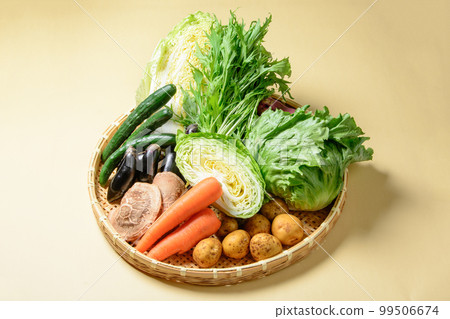 一籃新鮮蔬菜｜合影 99506674
