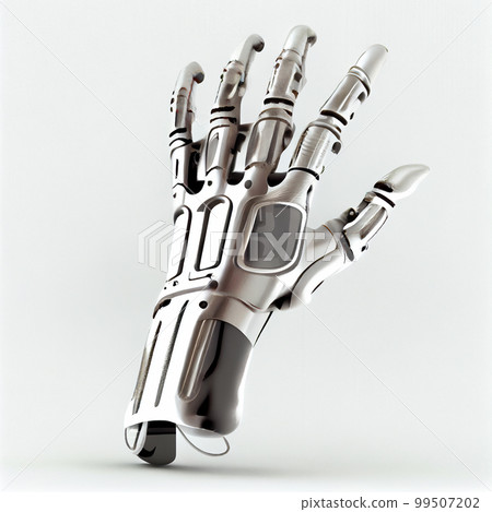 Modern Humanoid Robot Arm Working Hand. 99507202
