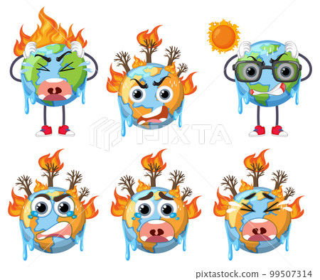 Save the earth logo and banner set 99507314