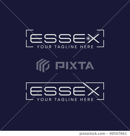 Letter or word ESSEX font with square line image graphic icon logo design abstract concept vector stock. Can be used as a symbol related to wordmark or initial Letter or word ESSEX font with square line image graphic icon logo design abstract concept vector stock. Can be used as a symbol related to wordmark or initial 99507661