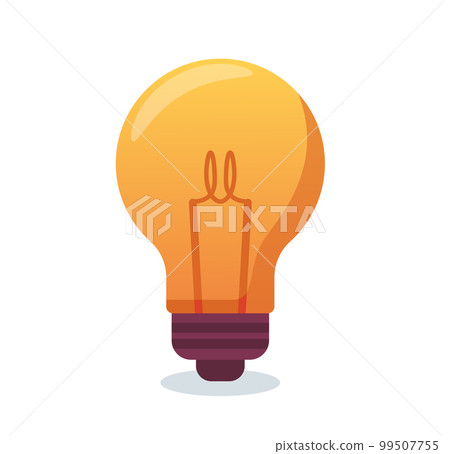 light bulb isolated. creative idea and innovation vector illustration 99507755